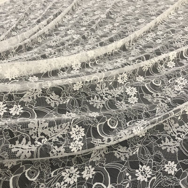 Lace Fabric White Bridal Nylon for Bridal Wholesale Supplier 6